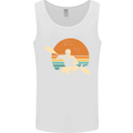 Kayak Kayaking Canoe Canoeing Water Sports Mens Vest Tank Top White