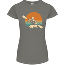 Kayak Kayaking Canoe Canoeing Water Sports Womens Petite Cut T-Shirt Charcoal