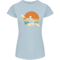 Kayak Kayaking Canoe Canoeing Water Sports Womens Petite Cut T-Shirt Light Blue
