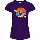 Kayak Kayaking Canoe Canoeing Water Sports Womens Petite Cut T-Shirt Purple