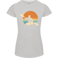 Kayak Kayaking Canoe Canoeing Water Sports Womens Petite Cut T-Shirt Sports Grey