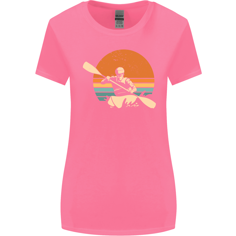 Kayak Kayaking Canoe Canoeing Water Sports Womens Wider Cut T-Shirt Azalea