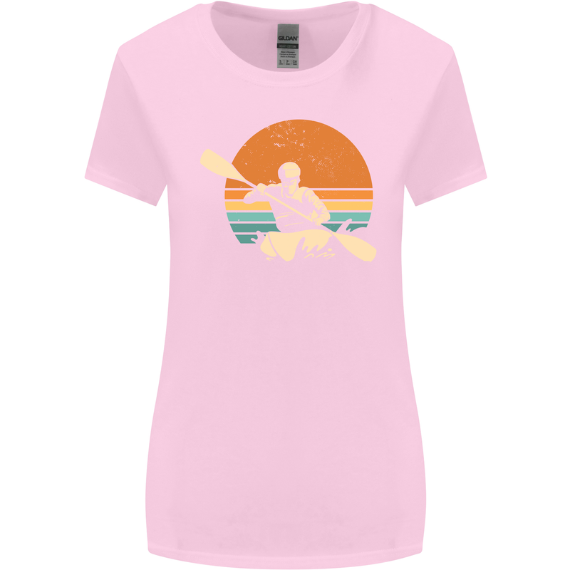 Kayak Kayaking Canoe Canoeing Water Sports Womens Wider Cut T-Shirt Light Pink