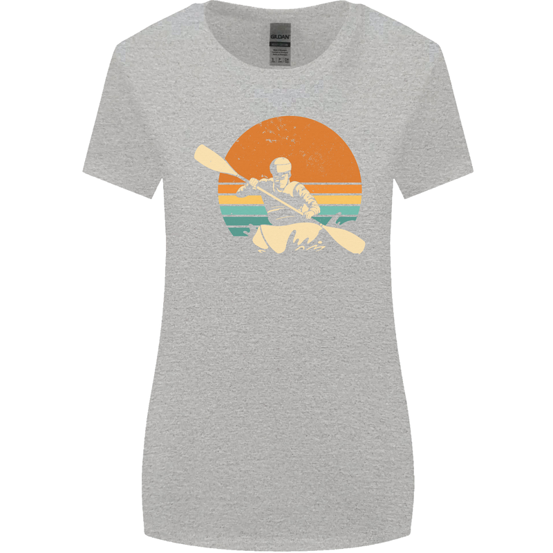 Kayak Kayaking Canoe Canoeing Water Sports Womens Wider Cut T-Shirt Sports Grey
