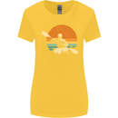 Kayak Kayaking Canoe Canoeing Water Sports Womens Wider Cut T-Shirt Yellow