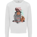Keep Calm & Let That Shit Go Weed Drugs Kids Sweatshirt Jumper White
