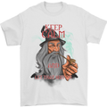 Keep Calm & Let That Shit Go Weed Drugs Mens T-Shirt Cotton Gildan White