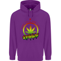 Keep Calm and Love Reggae Music Childrens Kids Hoodie Purple