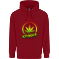 Keep Calm and Love Reggae Music Childrens Kids Hoodie Red