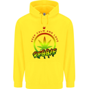 Keep Calm and Love Reggae Music Childrens Kids Hoodie Yellow
