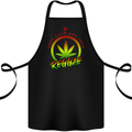 Keep Calm and Love Reggae Music Cotton Apron 100% Organic Black