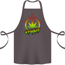 Keep Calm and Love Reggae Music Cotton Apron 100% Organic Dark Grey