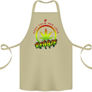 Keep Calm and Love Reggae Music Cotton Apron 100% Organic Khaki