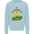 Keep Calm and Love Reggae Music Kids Sweatshirt Jumper Light Blue
