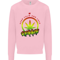 Keep Calm and Love Reggae Music Kids Sweatshirt Jumper Light Pink