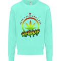 Keep Calm and Love Reggae Music Kids Sweatshirt Jumper Peppermint