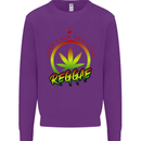 Keep Calm and Love Reggae Music Kids Sweatshirt Jumper Purple