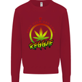 Keep Calm and Love Reggae Music Kids Sweatshirt Jumper Red