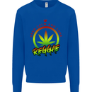 Keep Calm and Love Reggae Music Kids Sweatshirt Jumper Royal Blue