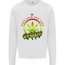 Keep Calm and Love Reggae Music Kids Sweatshirt Jumper White