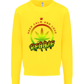 Keep Calm and Love Reggae Music Kids Sweatshirt Jumper Yellow