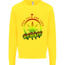 Keep Calm and Love Reggae Music Kids Sweatshirt Jumper Yellow