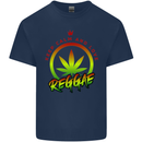 Keep Calm and Love Reggae Music Kids T-Shirt Childrens Navy Blue