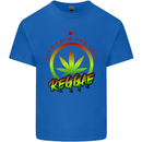 Keep Calm and Love Reggae Music Kids T-Shirt Childrens Royal Blue