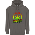 Keep Calm and Love Reggae Music Mens 80% Cotton Hoodie Charcoal