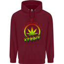 Keep Calm and Love Reggae Music Mens 80% Cotton Hoodie Maroon