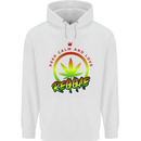 Keep Calm and Love Reggae Music Mens 80% Cotton Hoodie White
