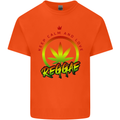 Keep Calm and Love Reggae Music Mens Cotton T-Shirt Tee Top Orange