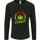 Keep Calm and Love Reggae Music Mens Long Sleeve T-Shirt Black
