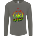 Keep Calm and Love Reggae Music Mens Long Sleeve T-Shirt Charcoal