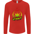 Keep Calm and Love Reggae Music Mens Long Sleeve T-Shirt Red