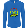 Keep Calm and Love Reggae Music Mens Long Sleeve T-Shirt Royal Blue