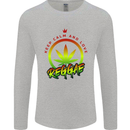 Keep Calm and Love Reggae Music Mens Long Sleeve T-Shirt Sports Grey