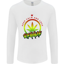 Keep Calm and Love Reggae Music Mens Long Sleeve T-Shirt White