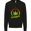 Keep Calm and Love Reggae Music Mens Sweatshirt Jumper Black