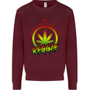 Keep Calm and Love Reggae Music Mens Sweatshirt Jumper Maroon