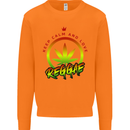 Keep Calm and Love Reggae Music Mens Sweatshirt Jumper Orange