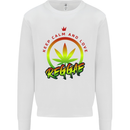 Keep Calm and Love Reggae Music Mens Sweatshirt Jumper White
