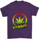 Keep Calm and Love Reggae Music Mens T-Shirt Cotton Gildan Purple