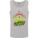 Keep Calm and Love Reggae Music Mens Vest Tank Top Sports Grey