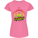Keep Calm and Love Reggae Music Womens Petite Cut T-Shirt Azalea