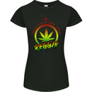 Keep Calm and Love Reggae Music Womens Petite Cut T-Shirt Black