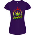 Keep Calm and Love Reggae Music Womens Petite Cut T-Shirt Purple