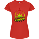 Keep Calm and Love Reggae Music Womens Petite Cut T-Shirt Red