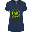 Keep Calm and Love Reggae Music Womens Wider Cut T-Shirt Navy Blue