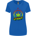 Keep Calm and Love Reggae Music Womens Wider Cut T-Shirt Royal Blue